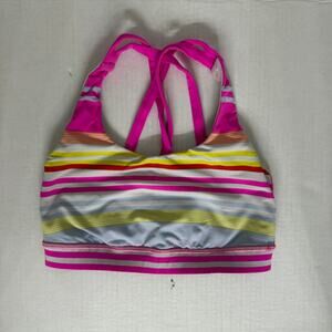 LULULEMON GROOVY STRIPE ENERGY SPORTS BRA